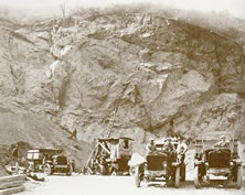 Quarrying works in Bronson Canyon